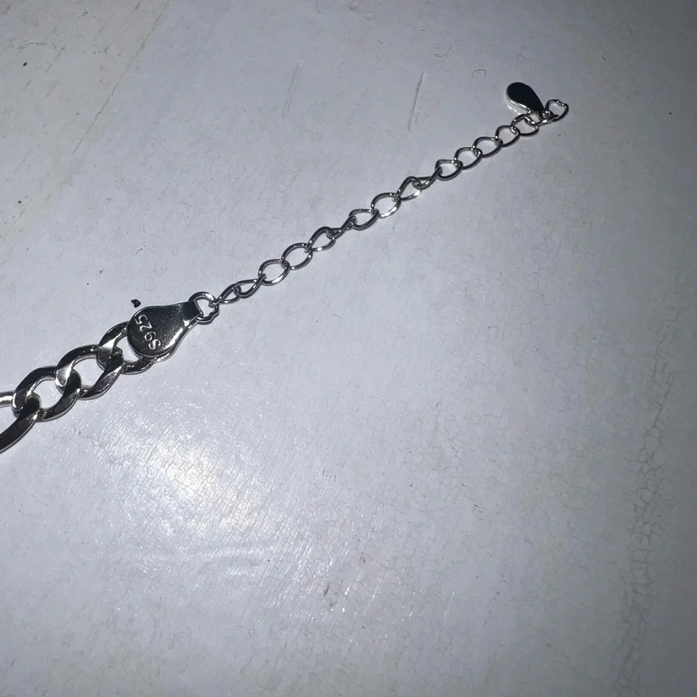 Sterling Silver Chain Anklet - Picture 4 of 4